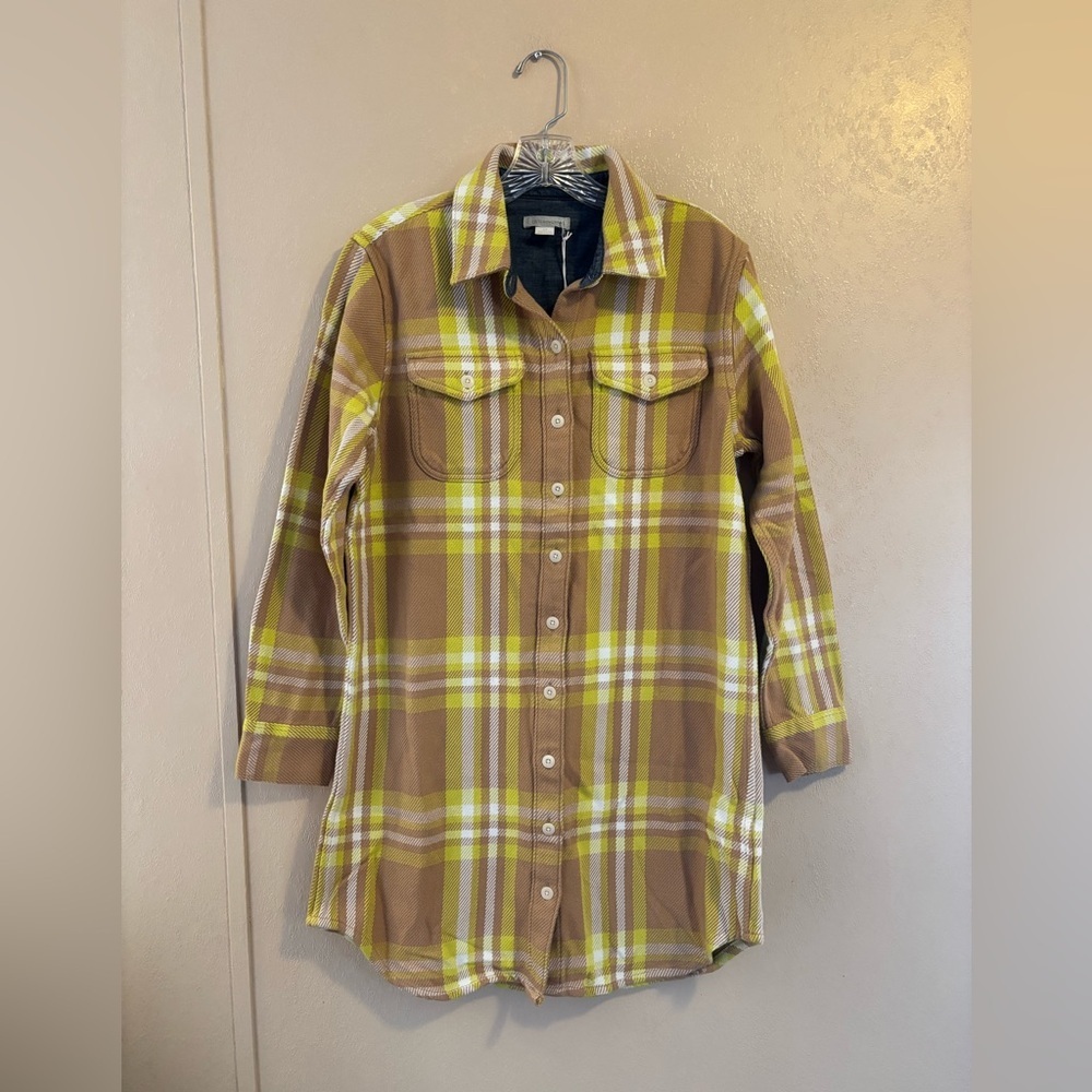 NWT Outerknown Blanket Shirt Dress sz S